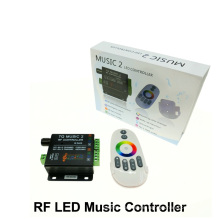 Controlador LED de música RGB DC12-24V Sensibilidad inteligente Sonic Control de retroiluminación LED con control remoto RF Touch